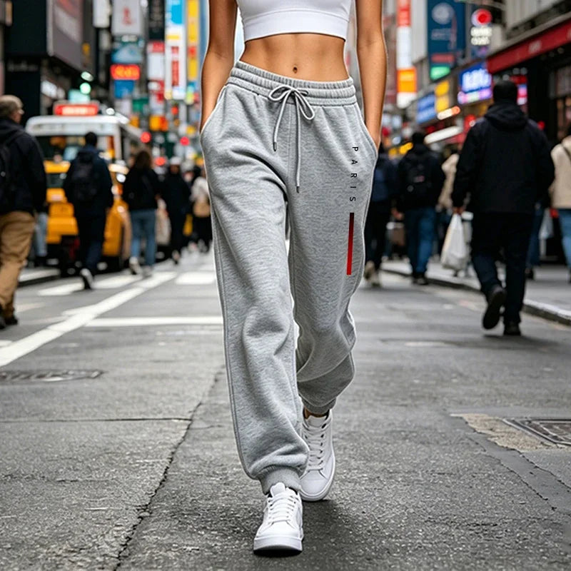 Womens Sweatpants Printed Casual Sports Pants Outdoors Gym Jogging Woman Clothes Trousers Daily Fashion Elastic Waist Sportswear