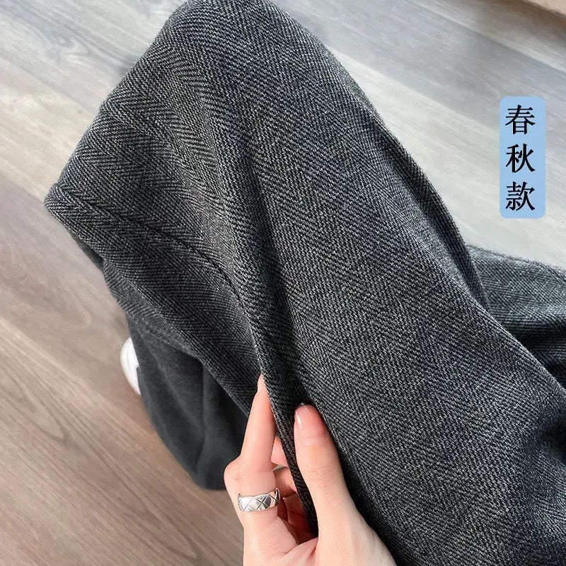 Wide Leg Pants High Waist Straight Cut Commute Sale Korean Fashion Casual Trousers for Women Autumn Winter