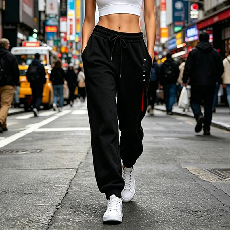 Womens Sweatpants Printed Casual Sports Pants Outdoors Gym Jogging Woman Clothes Trousers Daily Fashion Elastic Waist Sportswear